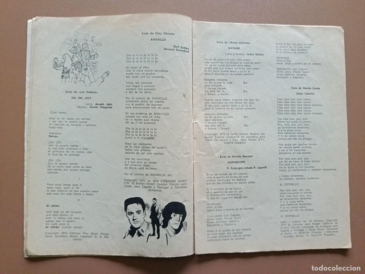 Cat&aacute;logos de m&uacute;sica: CANCIONEROMODERNO. N&ordm;- EXTRA, &Eacute;XITOS DEL A&Ntilde;O 1973 - Foto 3