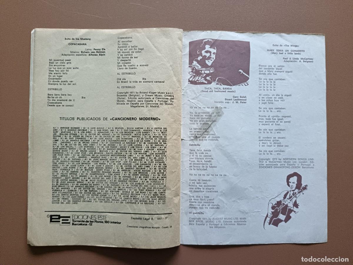 Cat&aacute;logos de m&uacute;sica: CANCIONEROMODERNO. N&ordm;- EXTRA, &Eacute;XITOS DEL A&Ntilde;O 1973 - Foto 7
