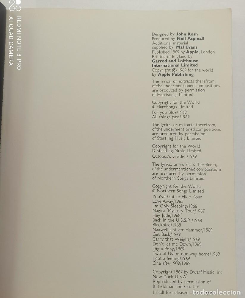 Cat&aacute;logos de m&uacute;sica: Libro The Beatles Get Back - 1&ordm; Edici&oacute;n - Foto 2