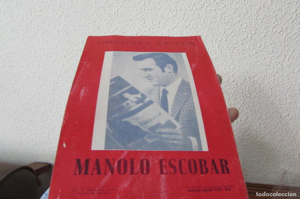 Cat&aacute;logos de m&uacute;sica: CANCIONERO MANOLO ESCOBAR - Foto 4