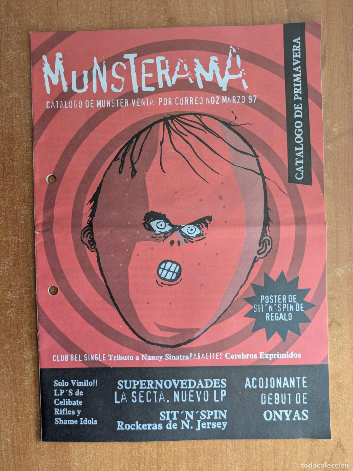 Cat&aacute;logos de M&uacute;sica: Cat&aacute;logo Munster Records. A&ntilde;o 1997. Onyas. La Secta. Jack Meatbeat. Fuckin Navid&aacute;. Cerebros Exprimid