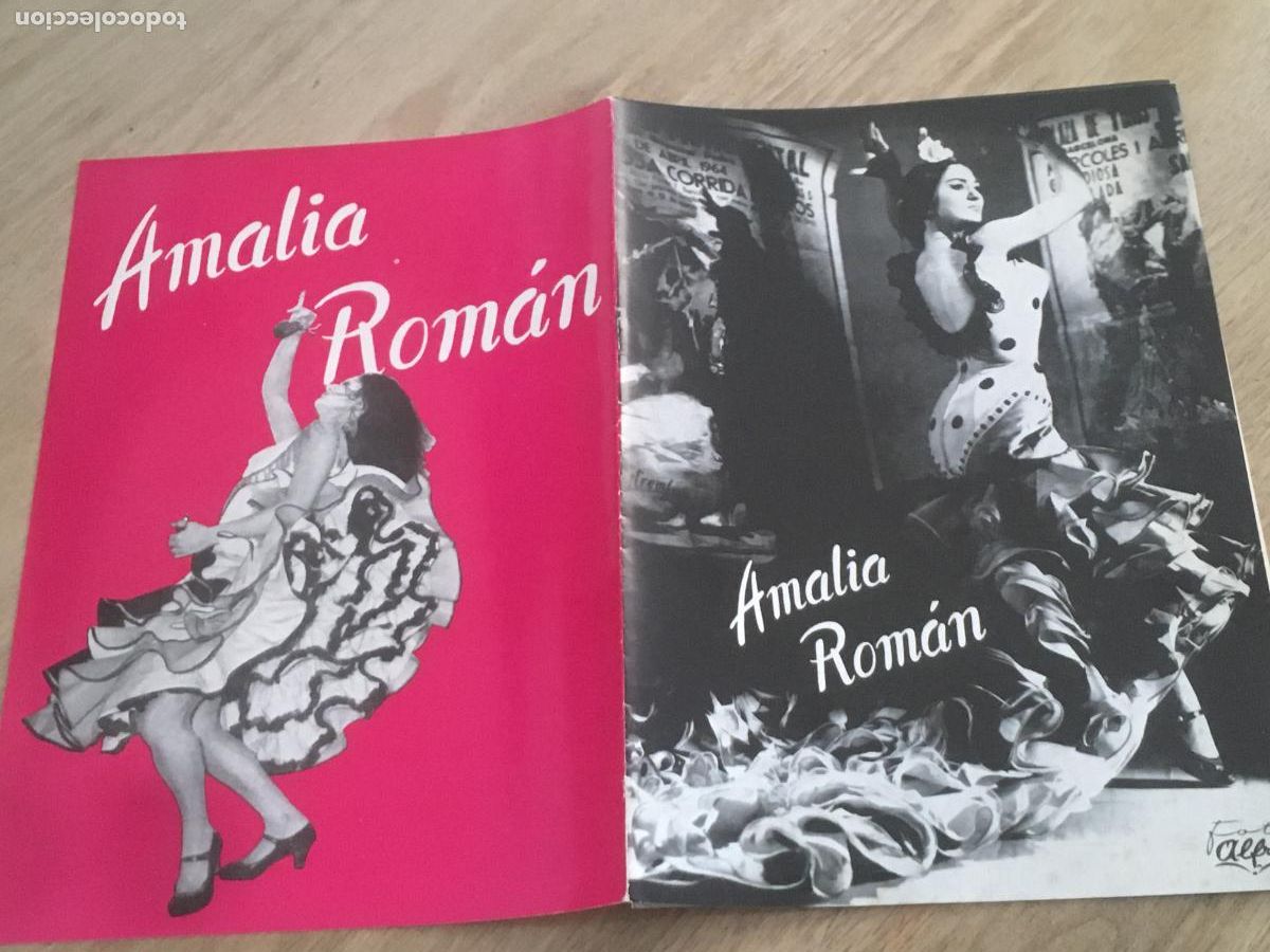Cat&aacute;logos de M&uacute;sica: amalia roman flamenco baile catalogo folleto original antiguo
