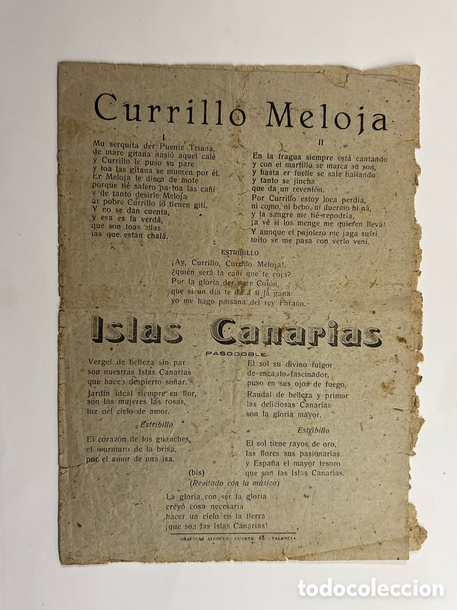 Cat&aacute;logos de M&uacute;sica: Islas Canarias.., En la tumba de Pepe Romero.., En un jard&iacute;n Espa&ntilde;ol.. Hojilla Musical..,