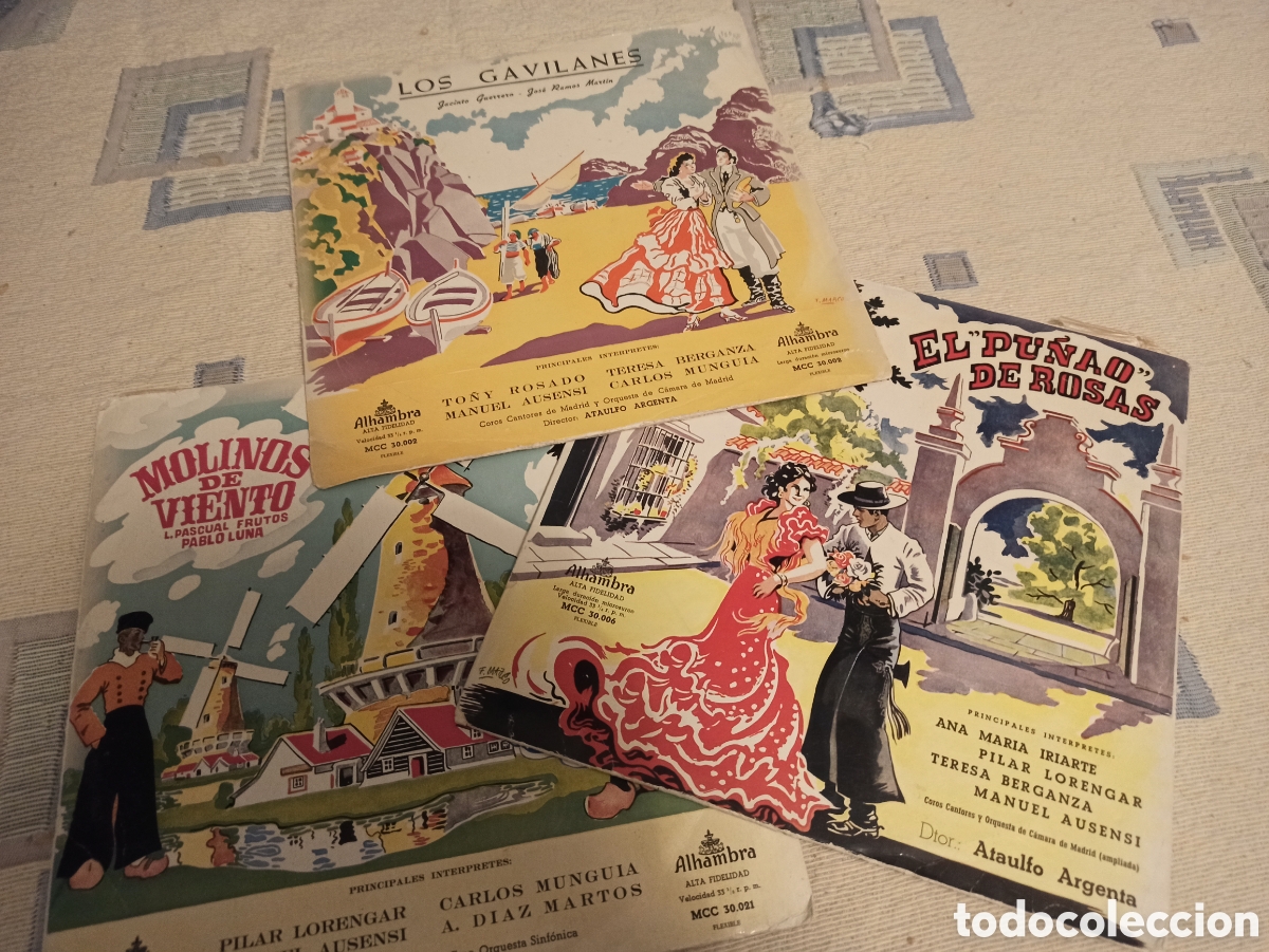 Cat&aacute;logos de M&uacute;sica: Tres vinilos de zarzuelas