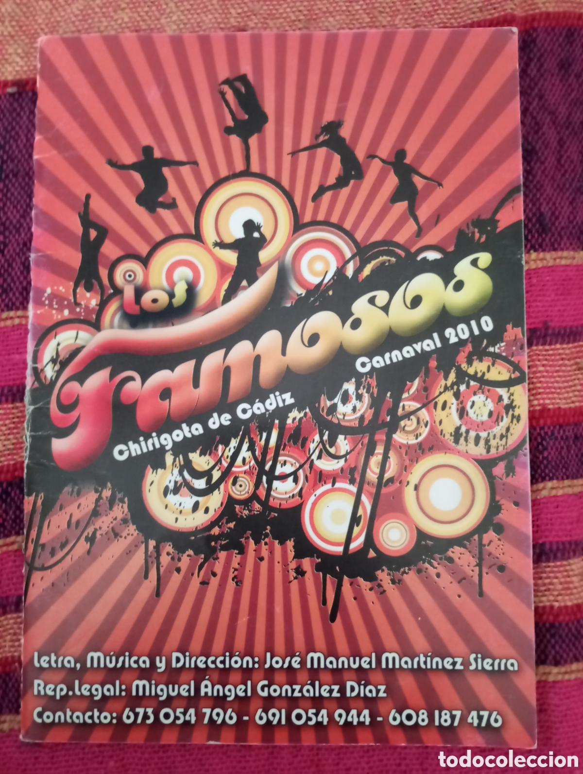 Cat&aacute;logos de M&uacute;sica: Carnaval de C&aacute;diz libreto chirigota Famosos 2010