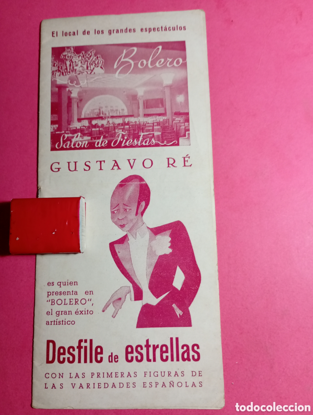 Cat&aacute;logos de M&uacute;sica: BARCELONA ''BOLERO SAL&Oacute;N DE FIESTAS'' GUSTAVO R&Eacute; PRESENTA DESFILE DE ESTRELLAS 18/5/1947