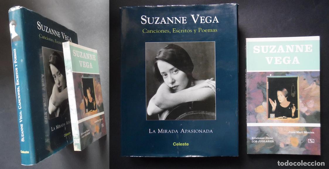 Cat&aacute;logos de M&uacute;sica: Suzanne Vega 2 libros: Canciones, escritos y poemas + Juglares Alberto Manzano, Juan Mari Montes