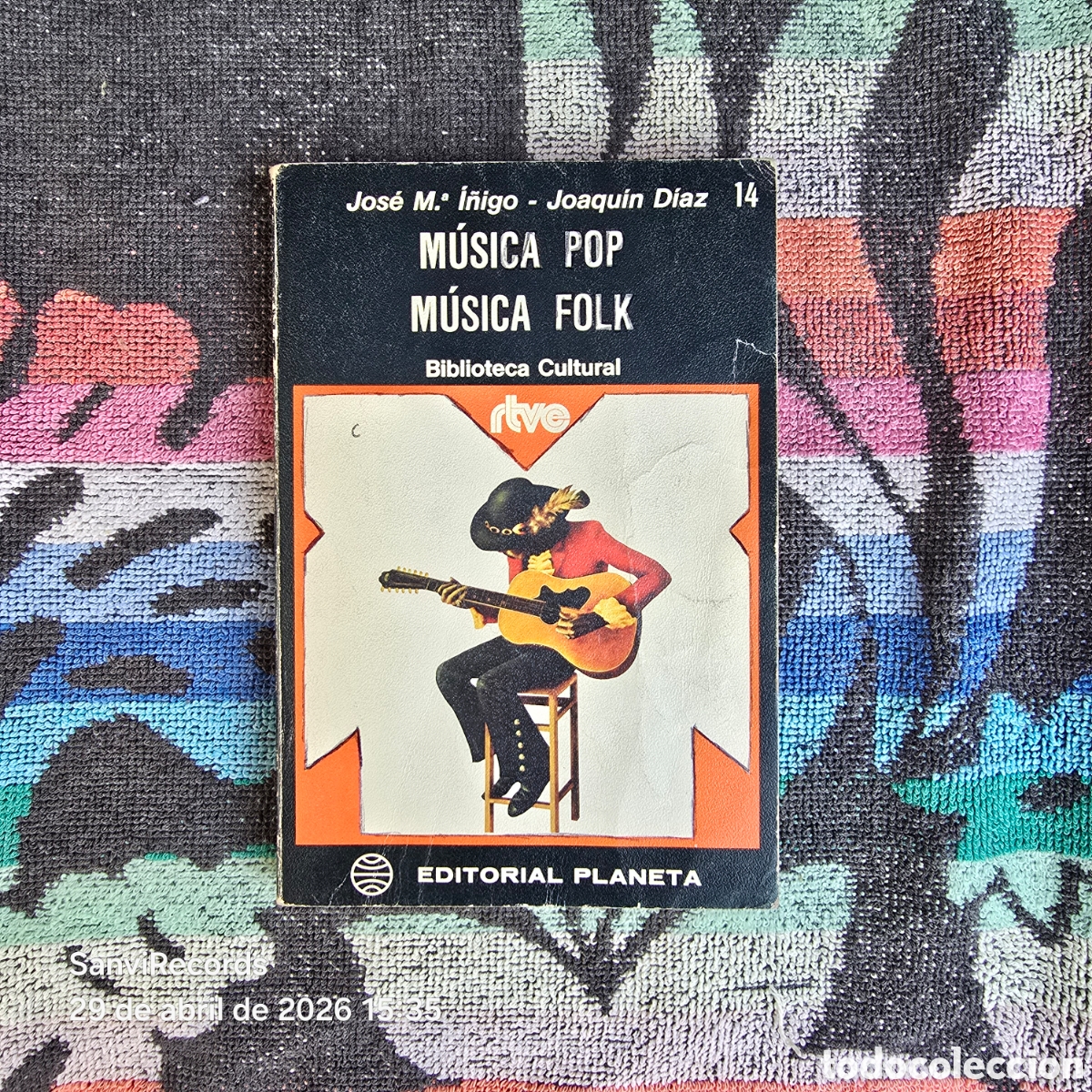 Cat&aacute;logos de M&uacute;sica: BIBLIOTECA CULTURAL RTVE 14: MUSICA POP, MUSICA FOLK (JOS&Eacute; M&ordf; &Iacute;&Ntilde;IGO - JOAQU&Iacute;N P&Eacute;REZ)