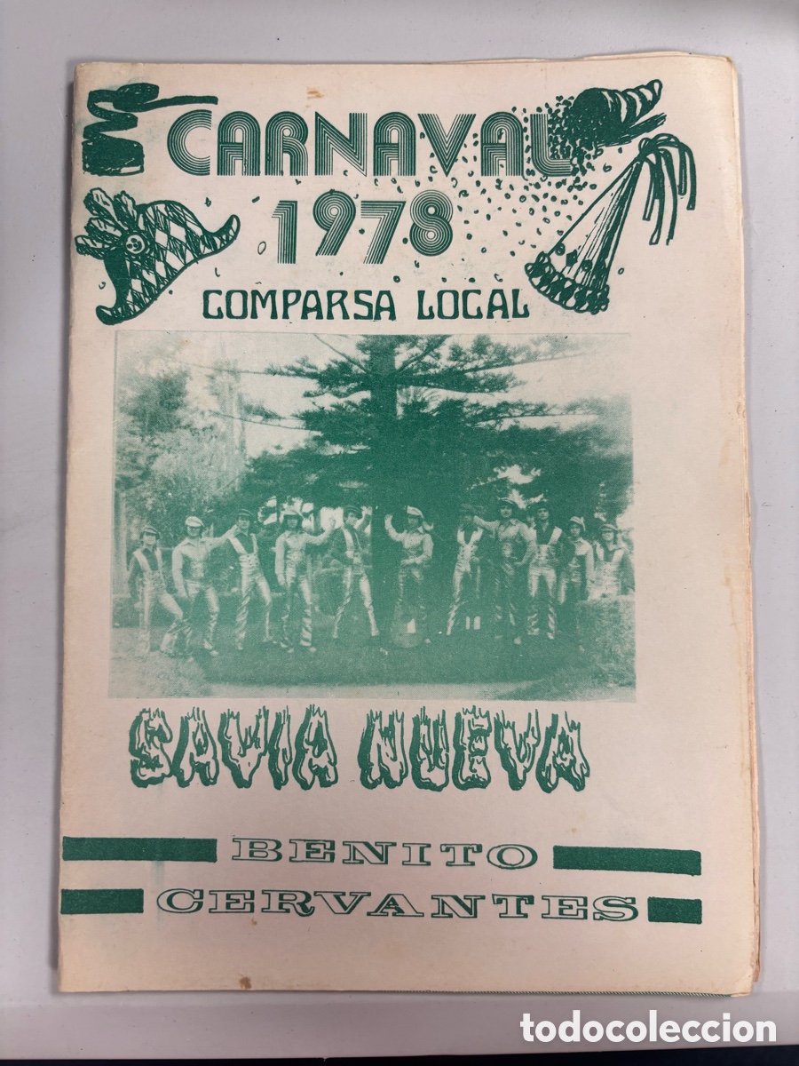 Cat&aacute;logos de M&uacute;sica: Carnaval, C&aacute;diz, 1978 libreto Comparsa SAVIA NUEVA