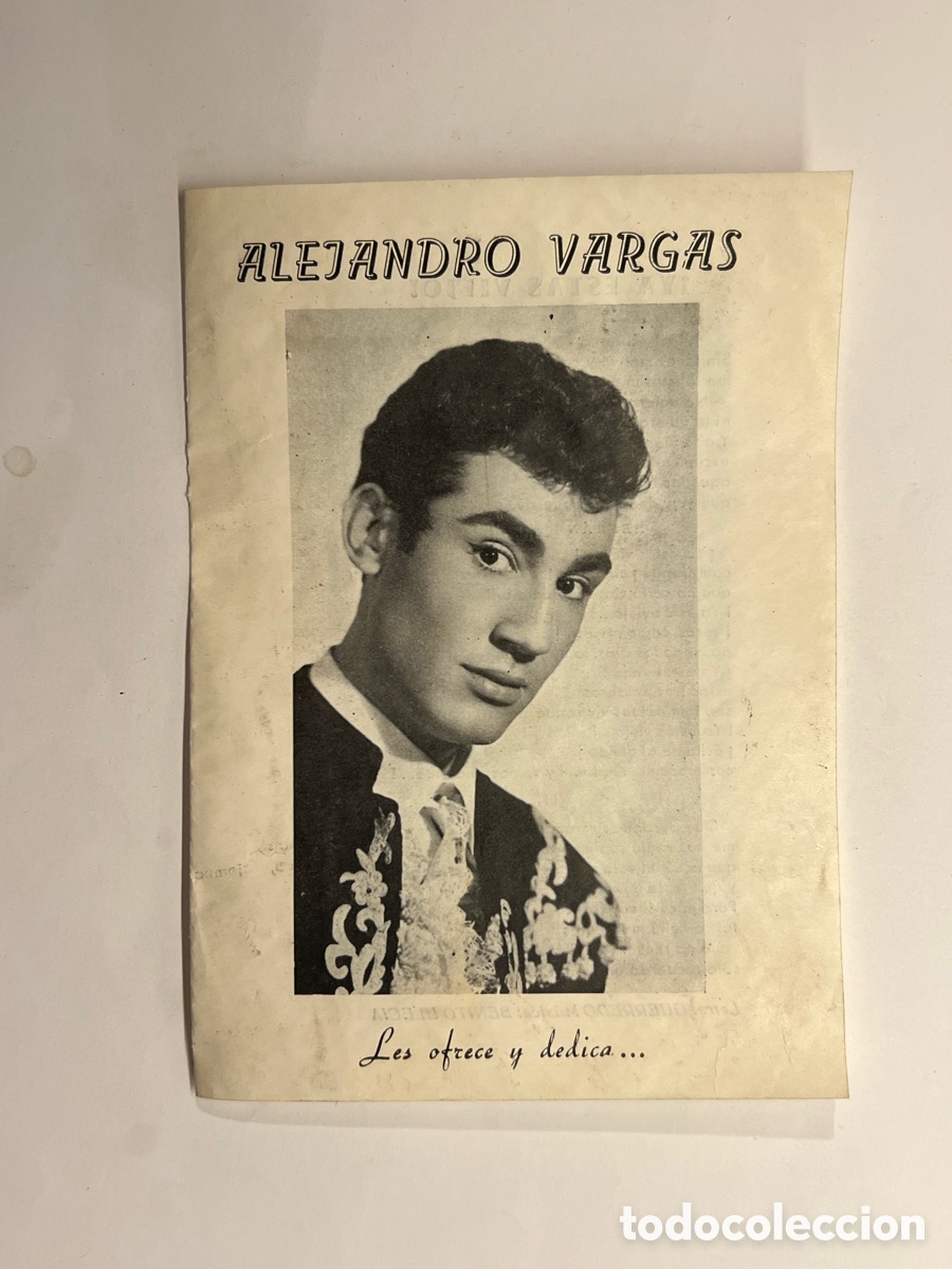 Cat&aacute;logos de M&uacute;sica: ALEJANDRO VARGAS.., les ofrece y dedica.. EL CORTIJO DE LAS PALOMAS; YA EST&Aacute;S VIEJO..