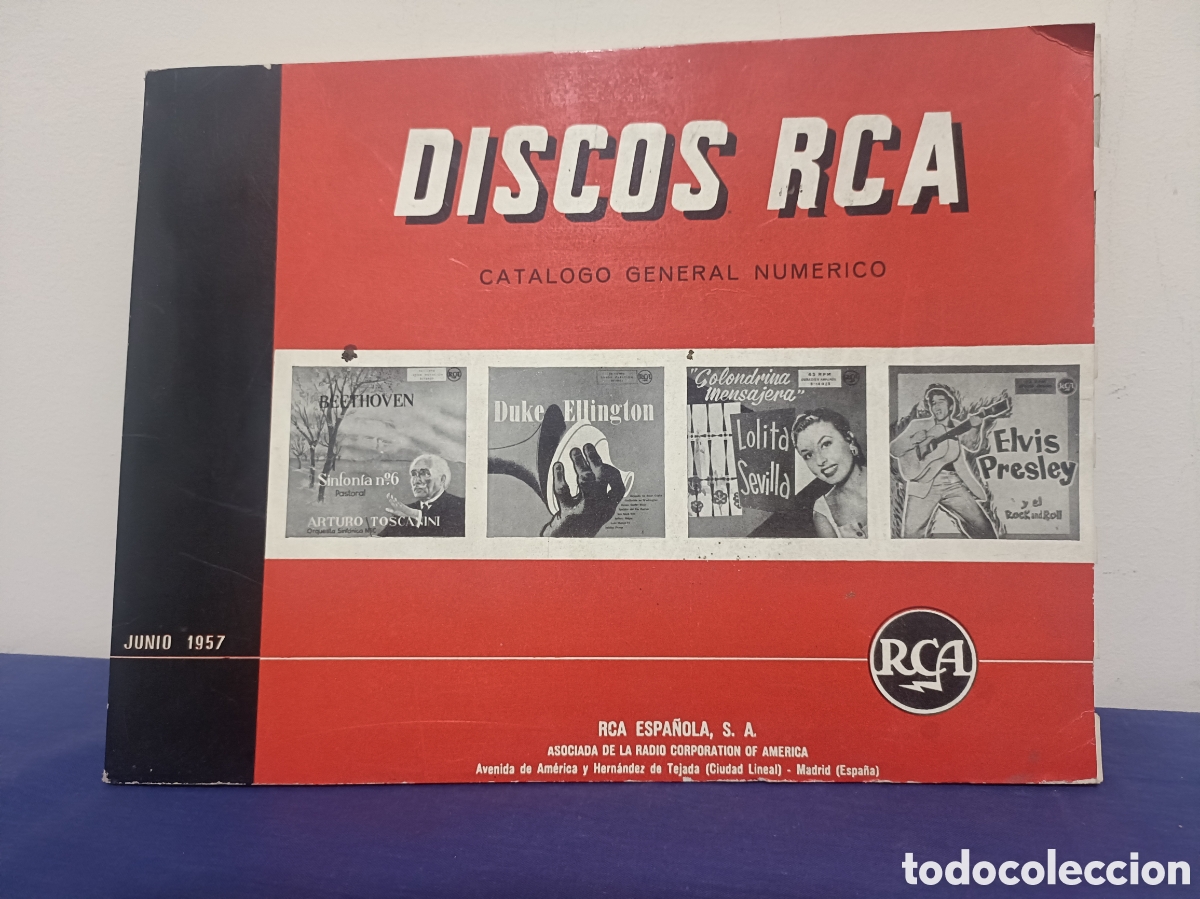 Cat&aacute;logos de M&uacute;sica: Catalogo general num&eacute;rico RCA 1957