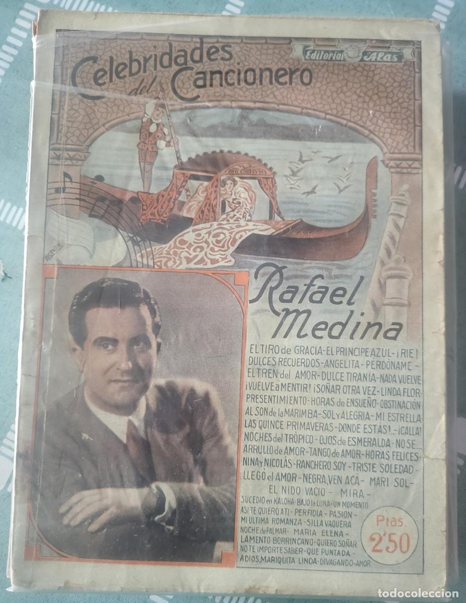 Cat&aacute;logos de M&uacute;sica: Rafael Medina cancionero con texto y fotos Editorial Alas...