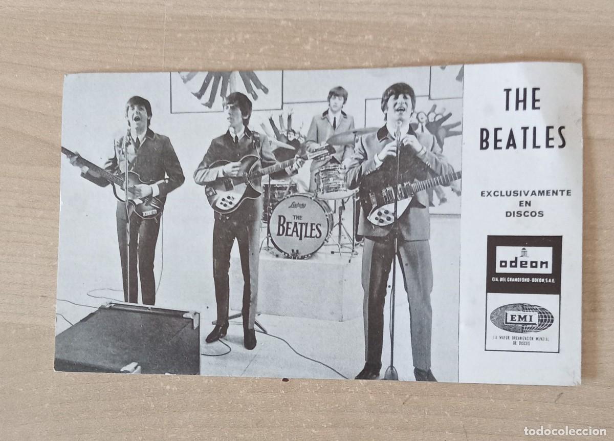 Cat&aacute;logos de M&uacute;sica: tarjeta The Beatles. exclusivamente en discos Odeon.. grandes creaciones