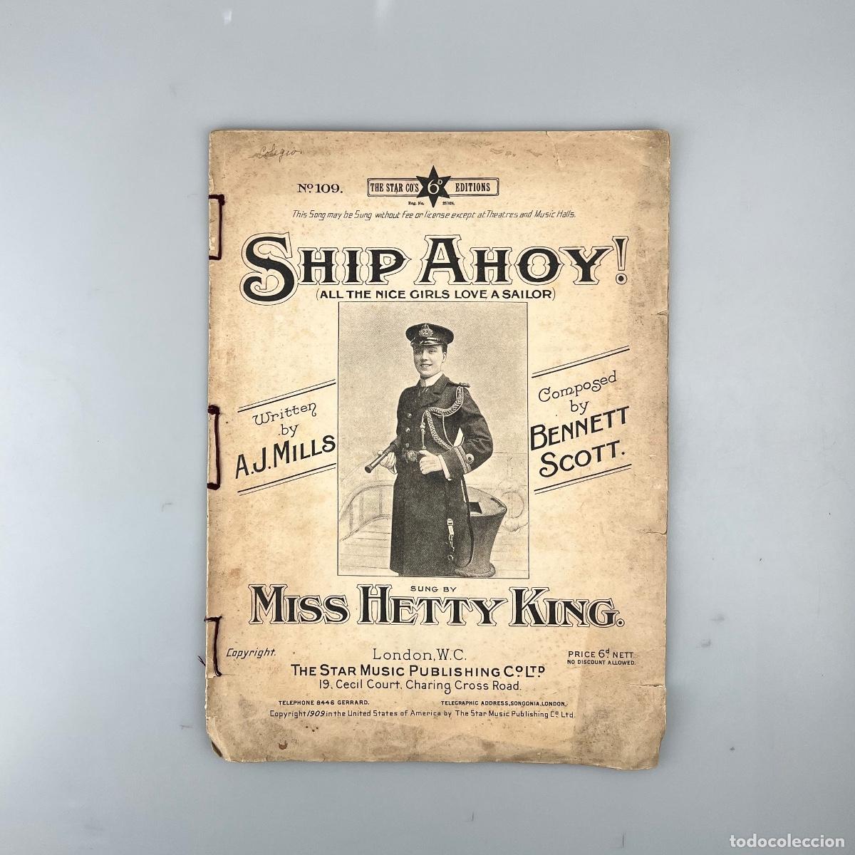 Cat&aacute;logos de M&uacute;sica: Ship Ahoy! (All the nice girls love a Sailor) Miss Heetty King, A.J. Mills, Bennett Scott