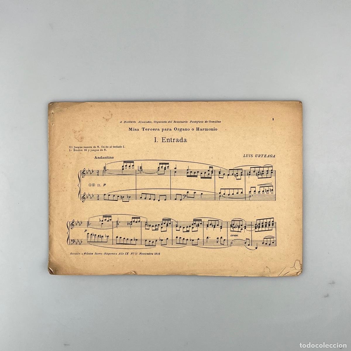 Cat&aacute;logos de M&uacute;sica: Partitura Misa tercera para Organo o Harmon&iacute;o