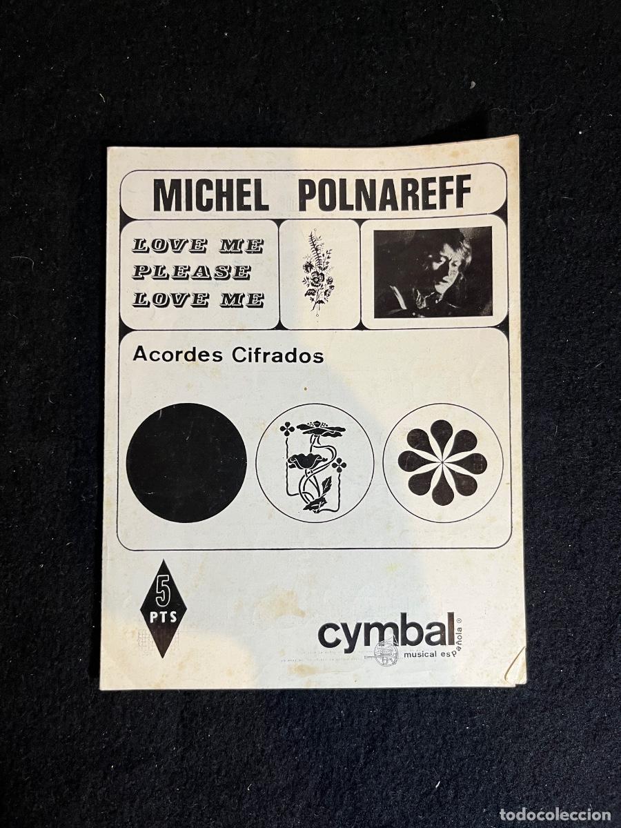 Cat&aacute;logos de M&uacute;sica: Acordes Michel Polnareff Love Me Please Love Me Cymbal vintage a&ntilde;os 60 Partitura Cancionero