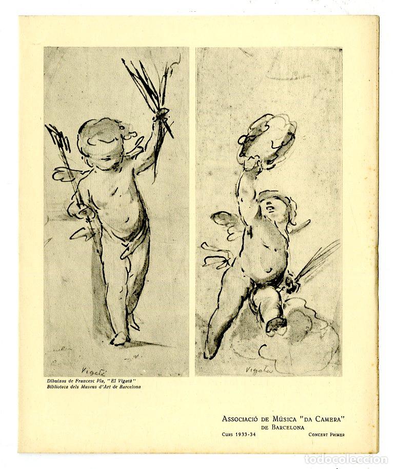 Music Catalogs: Programa de M&uacute;sica da Camera / Orquesta Pau Casals, Gustau Pittaluga 1934 - Palau de la M&uacute;sica Catal