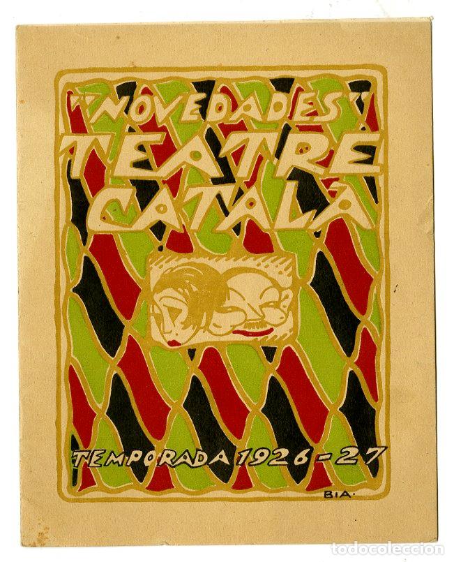 Cat&aacute;logos de M&uacute;sica: Programa de M&uacute;sica / Enric Borr&aacute;s, Joaquim Montero 1926 / 27 - Teatre Catal&agrave;