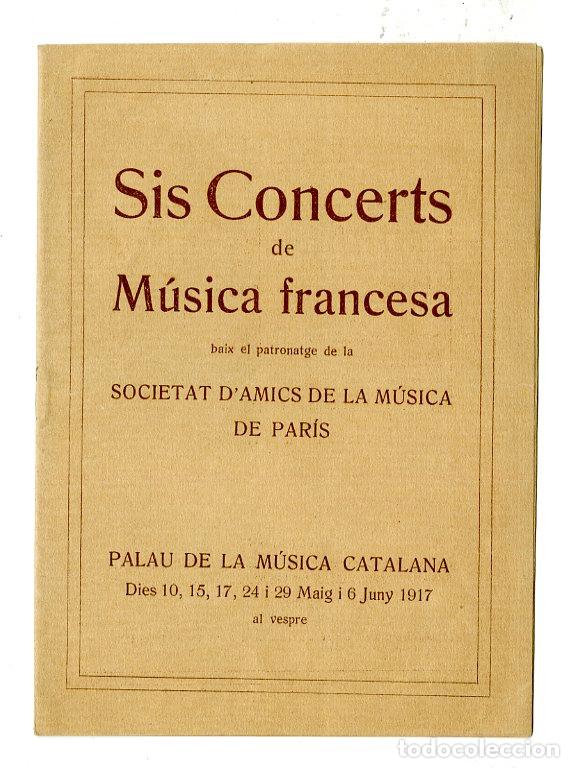 Cat&aacute;logos de M&uacute;sica: Programa de M&uacute;sica / Vincent d'Indy, Gabriel Faur&egrave;, Charles M Widor 1917 - Palau de la M&uacute;sica Catala