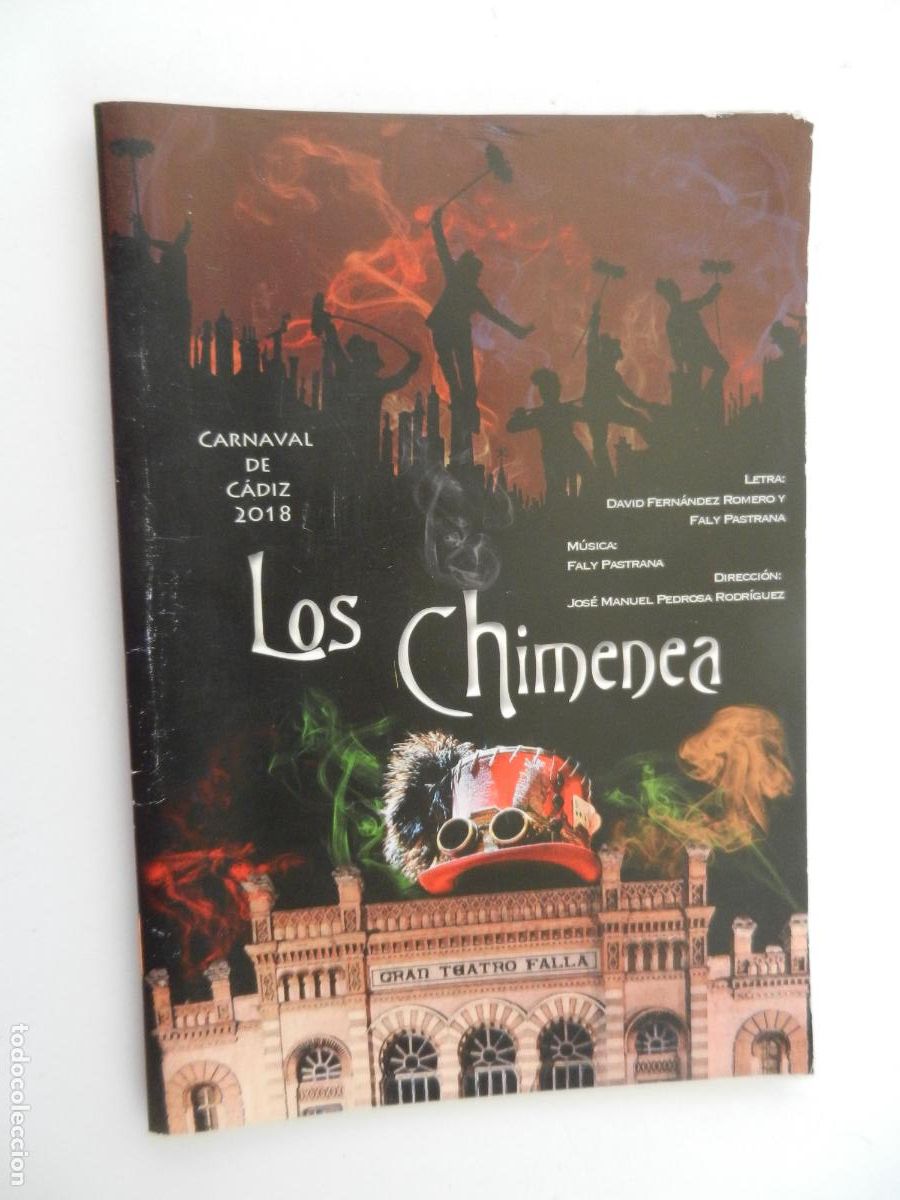 Cat&aacute;logos de m&uacute;sica: LIBRETO LOS CHIMENEA CORO CARNAVAL DE CADIZ 2018 - Foto 1