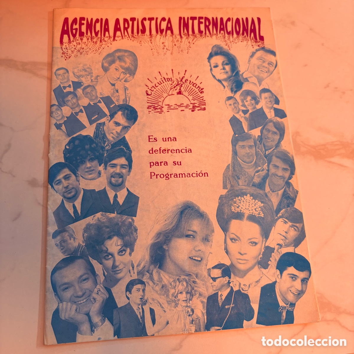 Cat&aacute;logos de M&uacute;sica: Programa folleto agencia art&iacute;stica internacional de corcuitos levante 1970 lola flores serrat peret