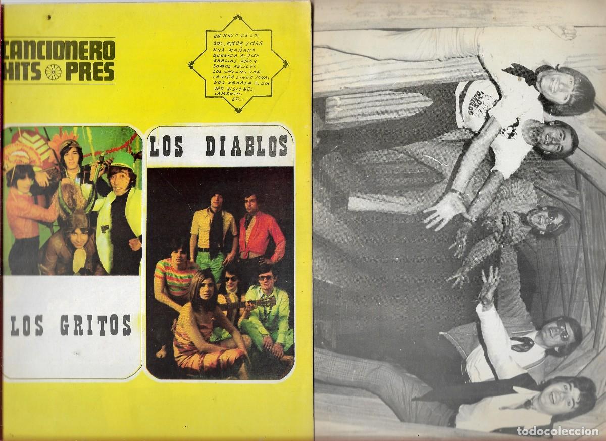 Cat&aacute;logos de M&uacute;sica: LOTE DE 19 CANCIONEROS LOS DIABLOSS Y LOS GRITOS A&Ntilde;O 1969