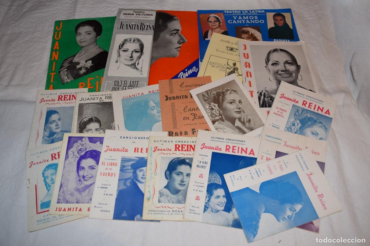Cat&aacute;logos de M&uacute;sica: JUANITA REINA / Impresionante, gran lote variado cancioneros antiguos y otros / Sobre a&ntilde;os 60 &iexcl;Mira!
