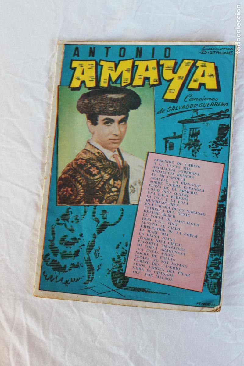Cat&aacute;logos de M&uacute;sica: CANCIONES DE SALVADOR GUERRERO PARA ANTONIO AMAYA A&Ntilde;OS 60