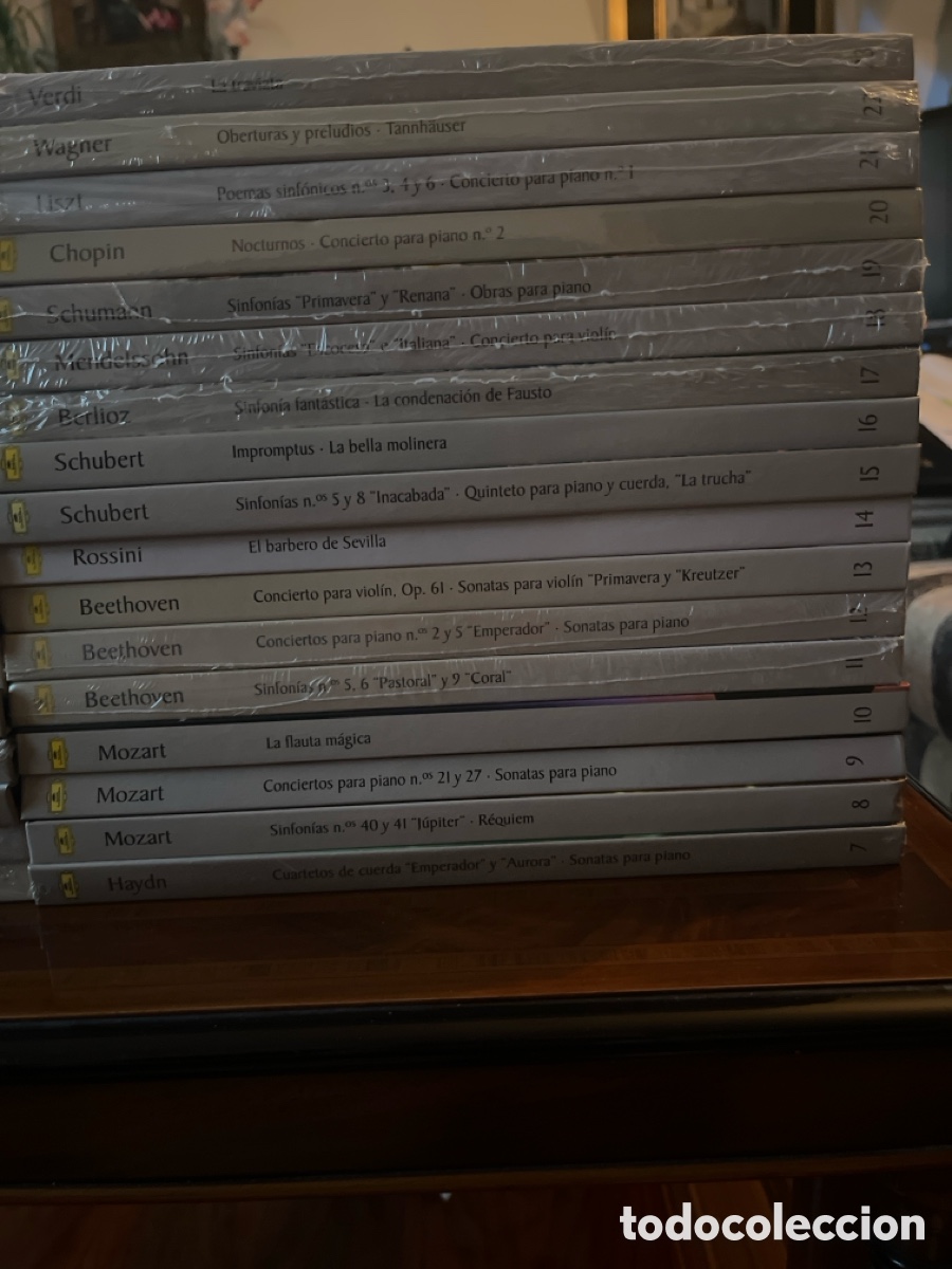 Cat&aacute;logos de M&uacute;sica: Colecci&oacute;n Deutsche Grammophon distribuida por RBA Coleccionables (2006), con libro y 2 CD por volume