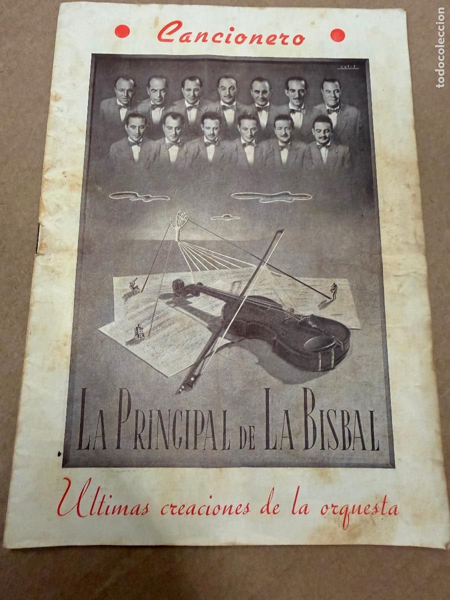 Cat&aacute;logos de M&uacute;sica: Cancionero . Orquesta La Principal de La Bisbal. . Editorial Alas