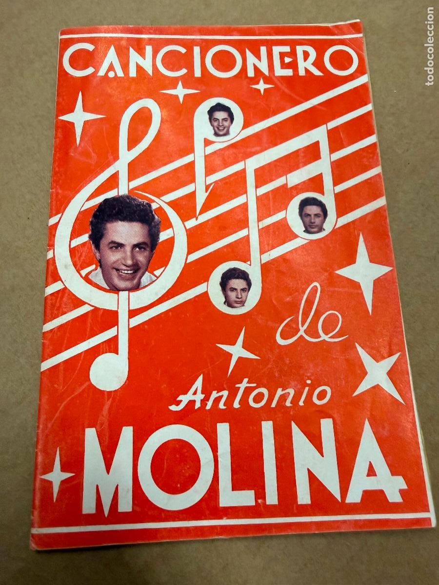 Cat&aacute;logos de M&uacute;sica: Cancionero . Antonio Molina: soy minero y muchas cancioned mas.