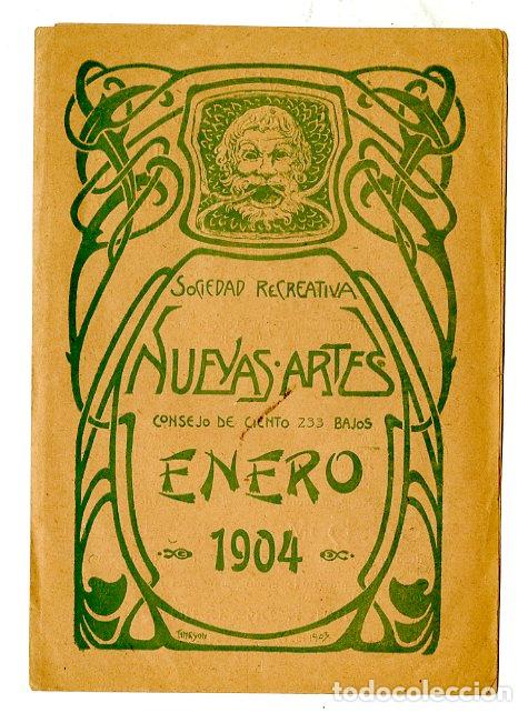 Cataloghi di Musica: Programa de M&uacute;sica / Antonia Mercad&eacute; / Muralla de Ferro 1904 - Sociedad Recreativa Nuevas Artes