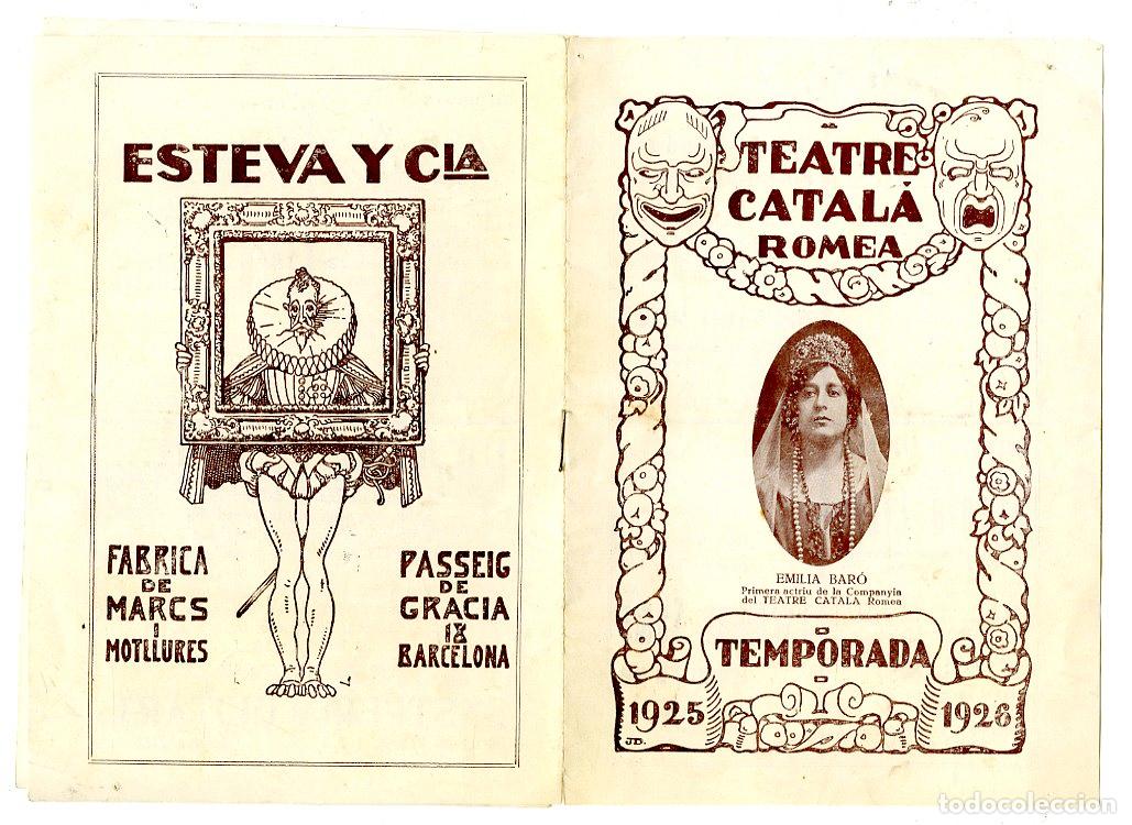 Cataloghi di Musica: Programa de M&uacute;sica / Emilia Bar&oacute; / Els Savis de Vilatrista 1925 - Palau de la M&uacute;sica Catalana
