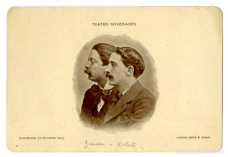 Cat&aacute;logos de M&uacute;sica: Programa de M&uacute;sica / Granados - Malats / Barcelona 1907 - Teatro Novedades