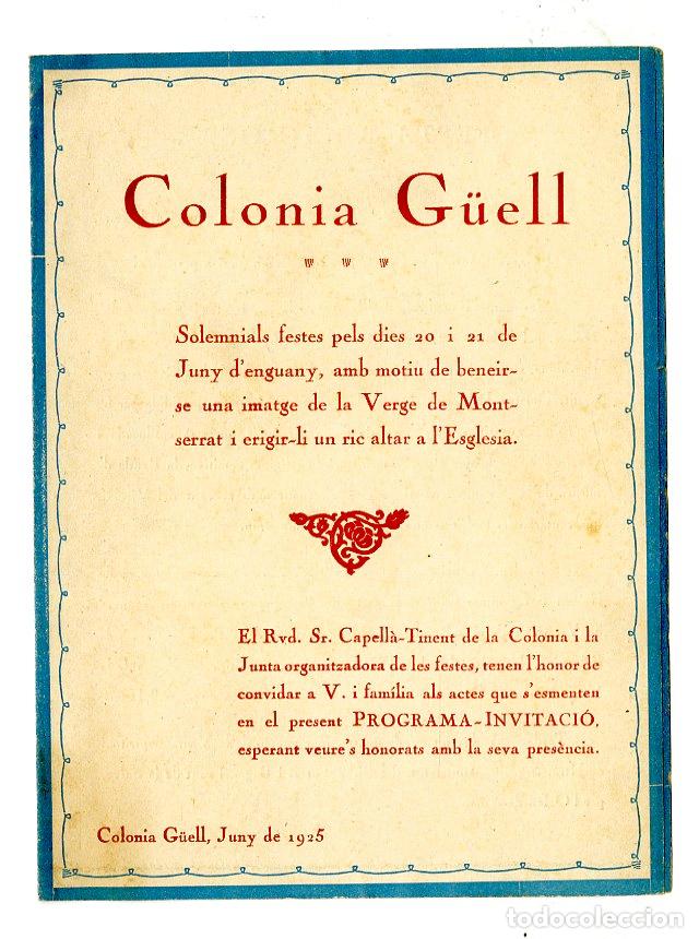 Cat&aacute;logos de M&uacute;sica: Programa de M&uacute;sica / Colonia G&uuml;ell Verge de Montserrat - Colonia G&uuml;ell