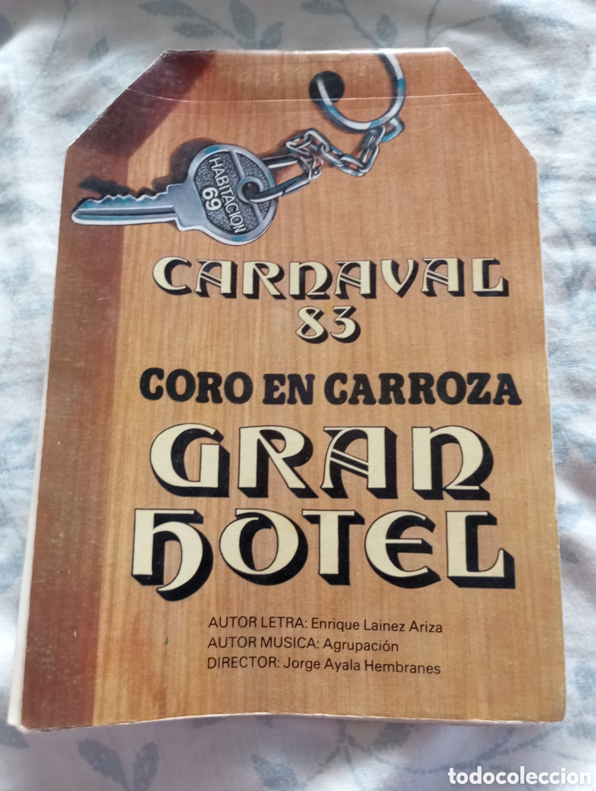 Cat&aacute;logos de M&uacute;sica: Carnaval de C&aacute;diz libreto coro gran hotel 1983