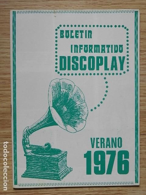 Cat&aacute;logos de M&uacute;sica: DISCOPLAY Verano 1976 Bolet&iacute;n informativo cat&aacute;logo 76