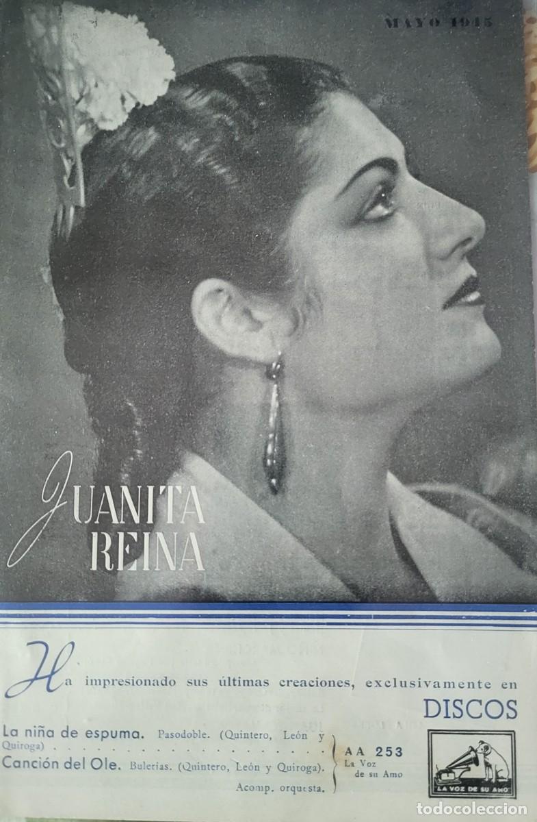 Cat&aacute;logos de M&uacute;sica: Juanita Reina suplemento de catalogo de discos La voz de su amo a&ntilde;o 1945...
