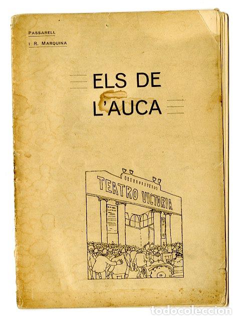 Cat&aacute;logos de m&uacute;sica: Programa de M&uacute;sica / Teatro Victoria / Els de l'Auca Sr Esteve, Passarell - Teatro Victoria