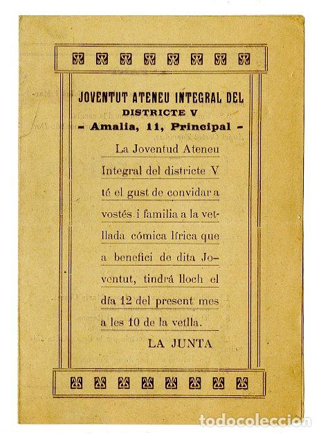 Cat&aacute;logos de m&uacute;sica: Programa de M&uacute;sica / La Guardiola / L'Arribada del Diputat - Joventut Ateneu Integral