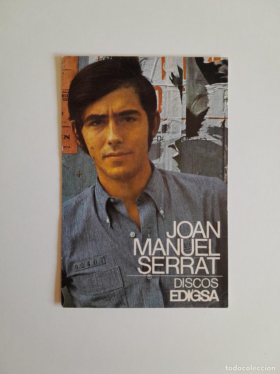 Cat&aacute;logos de m&uacute;sica: CAT&Aacute;LOGO CANCIONES JOAN MANUEL SERRAT DISCOS EDIGSA (c.1960)