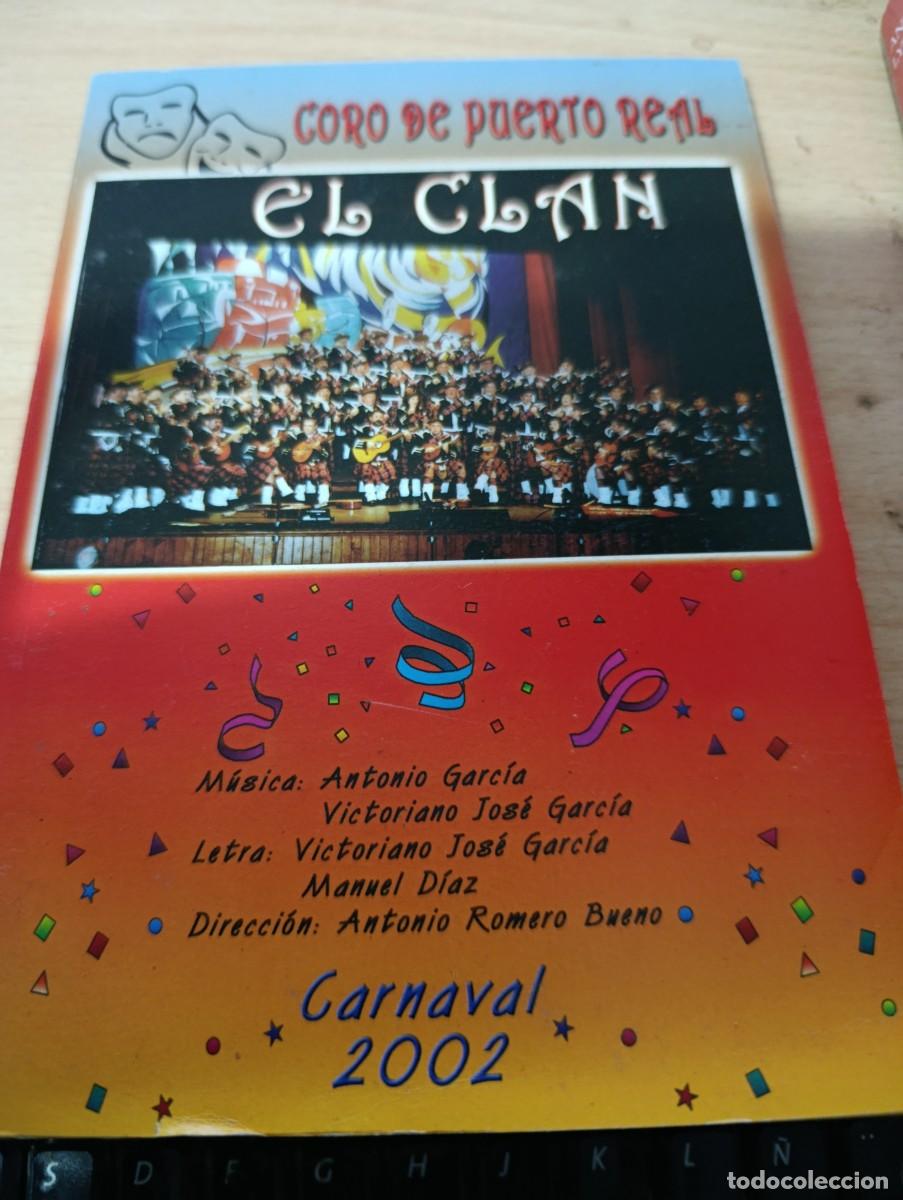 Cat&aacute;logos de m&uacute;sica: LIBRETO CORO DE PUERTO REAL EL CLAN. CARNAVAL 2002. C16