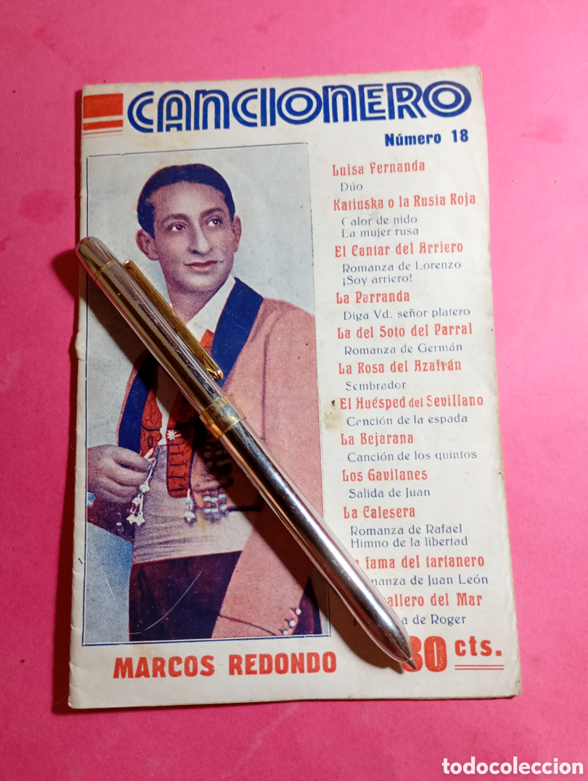 Musikkataloge: PEQUE&Ntilde;O Y COQUETO CANCIONERO N&ordm; 18 MARCOS REDONDO Y LAS ZARZUELAS M&Aacute;S CONOCIDAS EDIT. ALAS 4&ordf; ED.