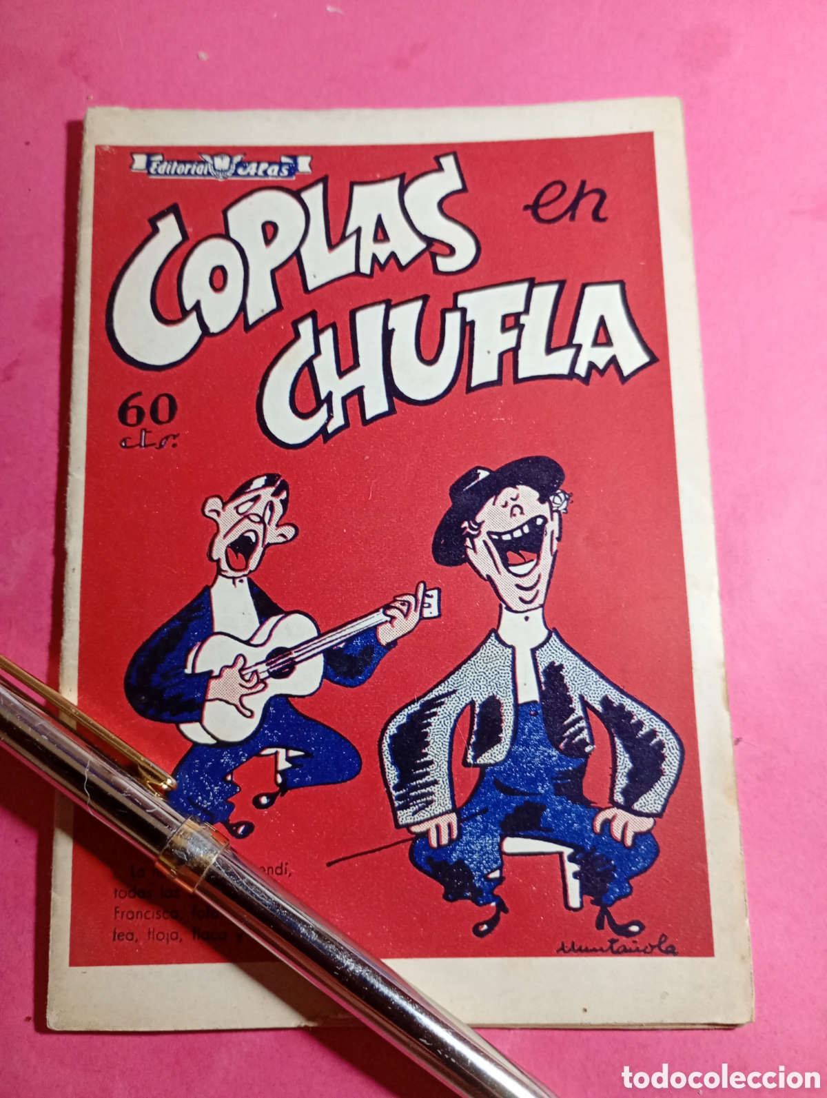 Cataloghi di Musica: PEQUE&Ntilde;O CANCIONERO EDITORIAL ALAS ''COPLAS EN CHUFLA'' ILUSTRA MUNTA&Ntilde;OLA