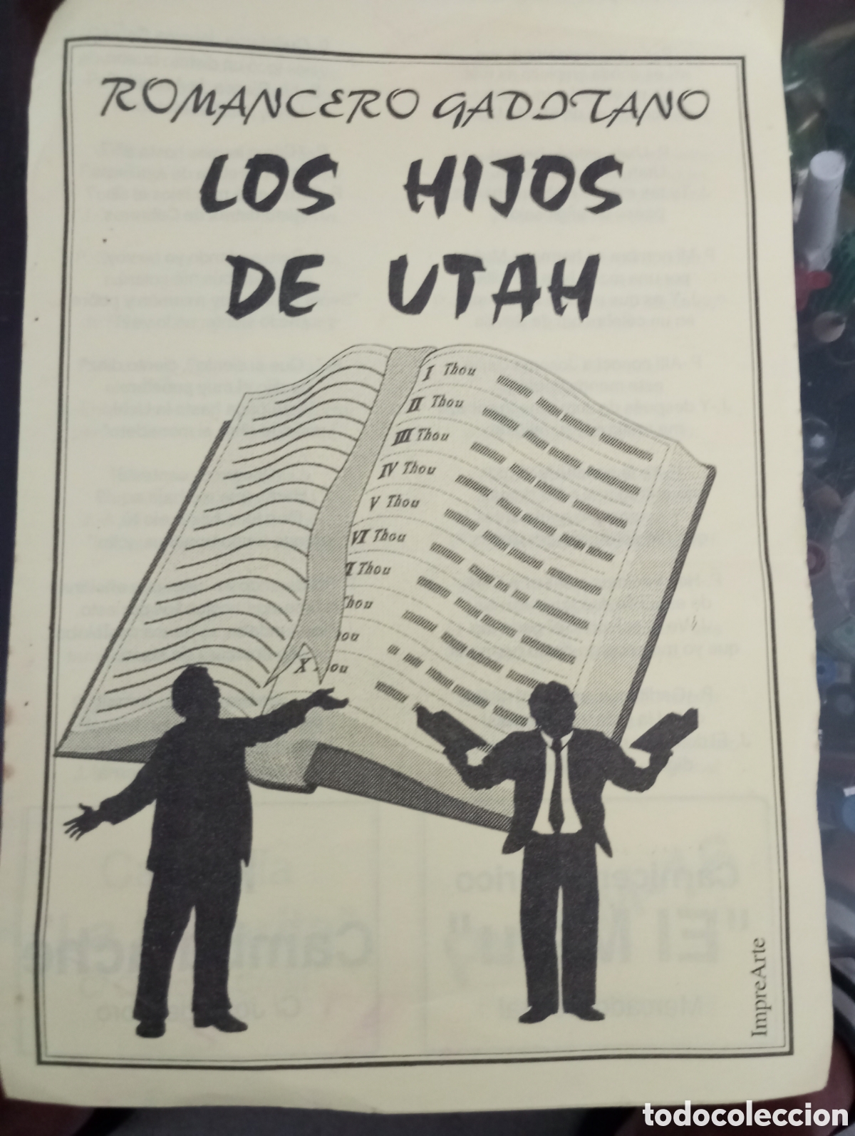 Cat&aacute;logos de m&uacute;sica: Carnaval de C&aacute;diz libreto romancero los hijos de utah