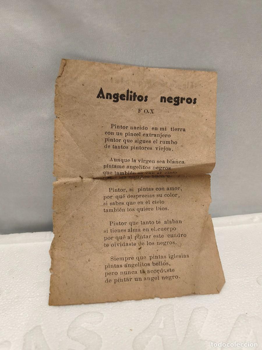 Cat&aacute;logos de M&uacute;sica: ANGELITOS NEGROS FOX. ELEG&Iacute;A A MANOLETE.