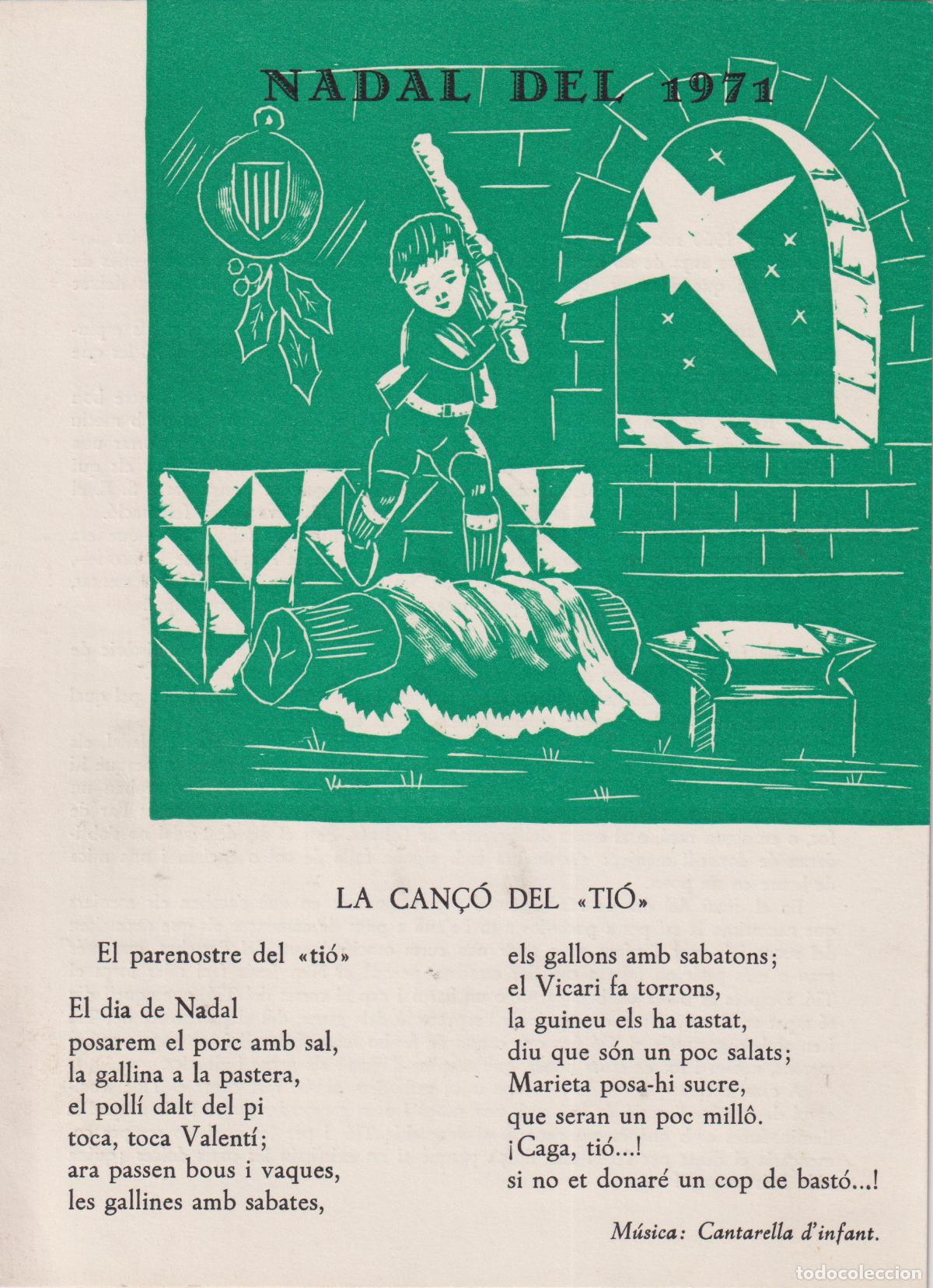 Catalogues de Musique: D&Iacute;PTIC LA CAN&Ccedil;&Oacute; DEL TI&Oacute; &ndash; 1971 - L'ESPLUGA DE FRANCOL&Iacute; (TARRAGONA) CAL BIEL