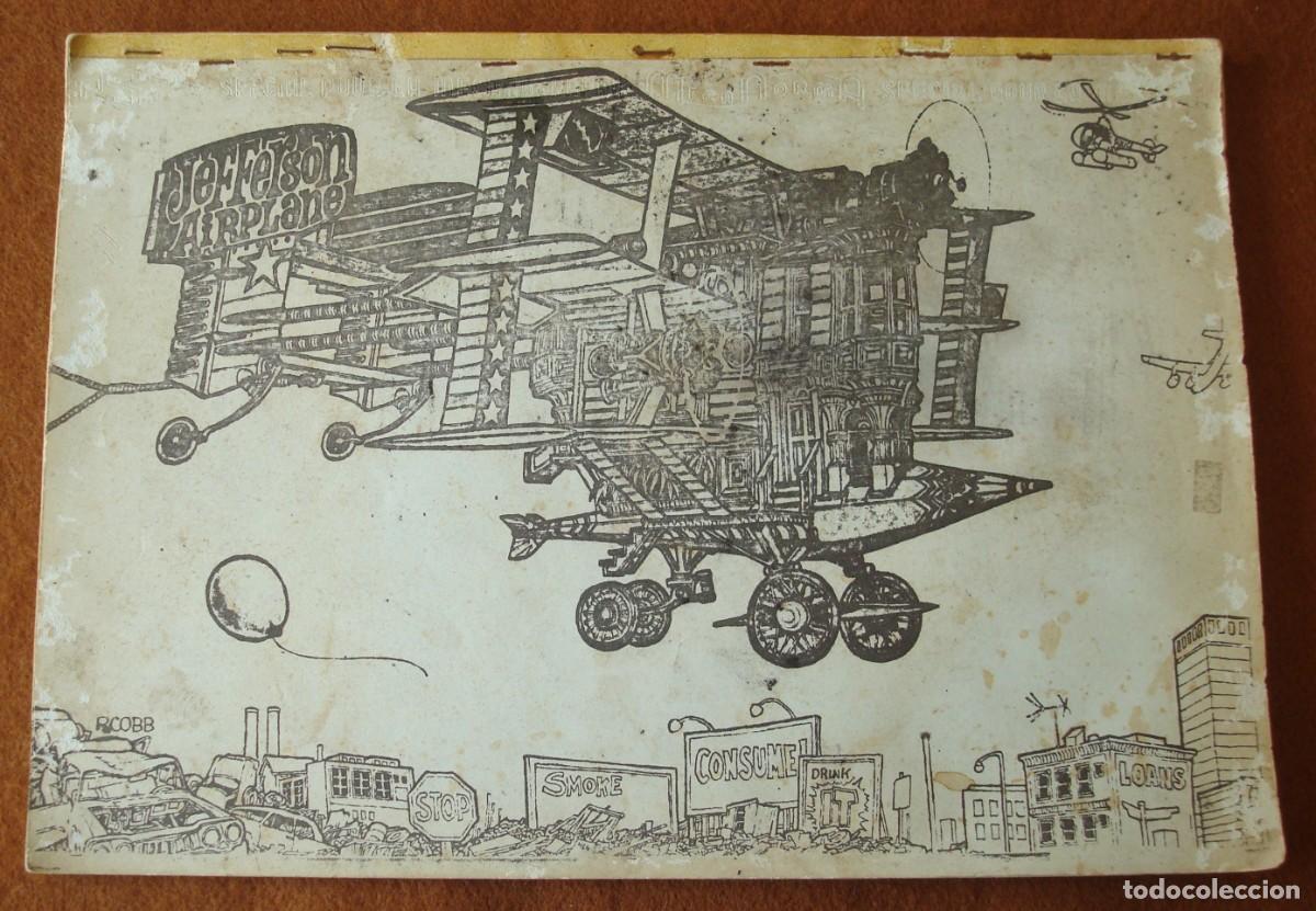 Cat&aacute;logos de m&uacute;sica: Jefferson Airplane : Fanzine con letras de sus canciones - Original Francia &iquest;1971? - Mecanorma