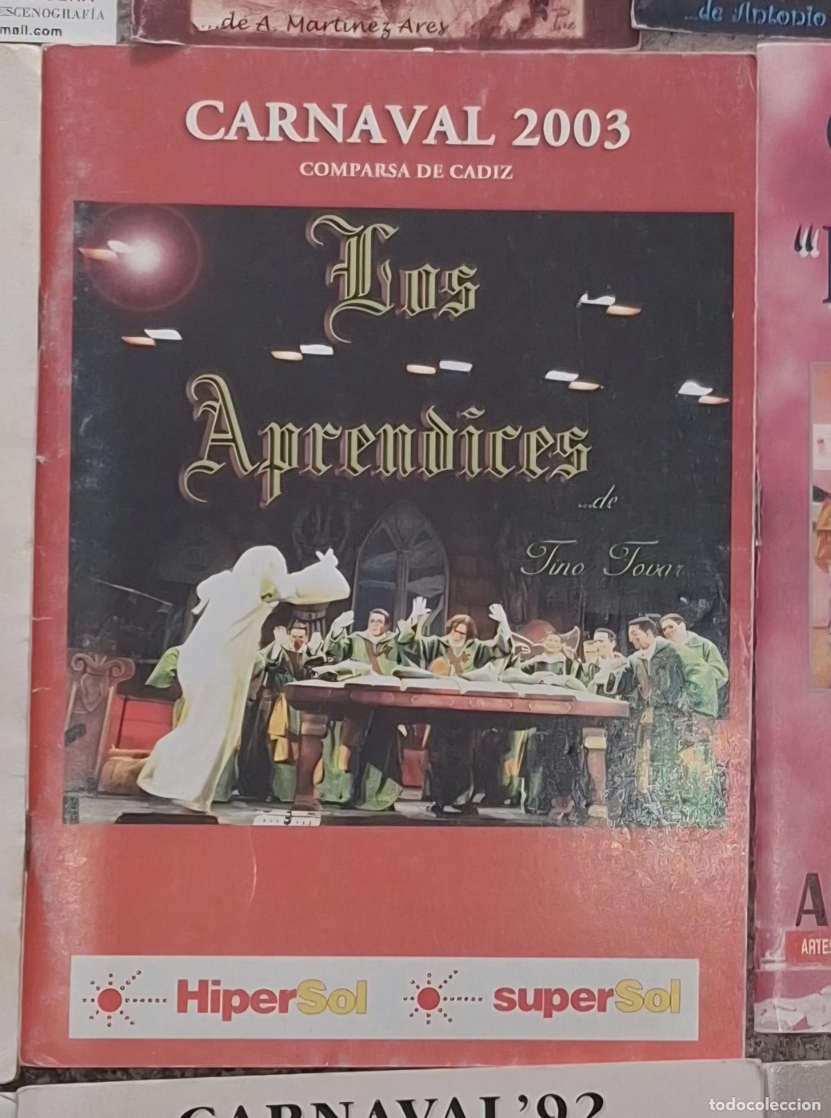 Cat&aacute;logos de m&uacute;sica: LIBRETO CARNAVAL CADIZ - COMPARSA LOS APRENDICES - Foto 1