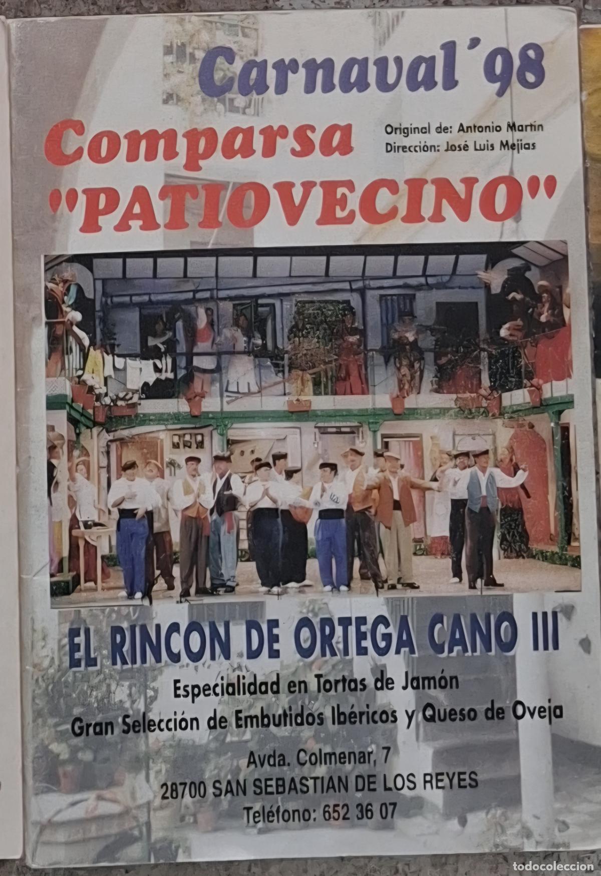 Cat&aacute;logos de m&uacute;sica: LIBRETO CARNAVAL CADIZ - COMPARSA PATIOVECINO